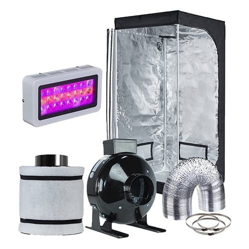 Hydro Plus Hydroponics System LED 300W Grow Light, Growing Tent, Carbon Filter Fan