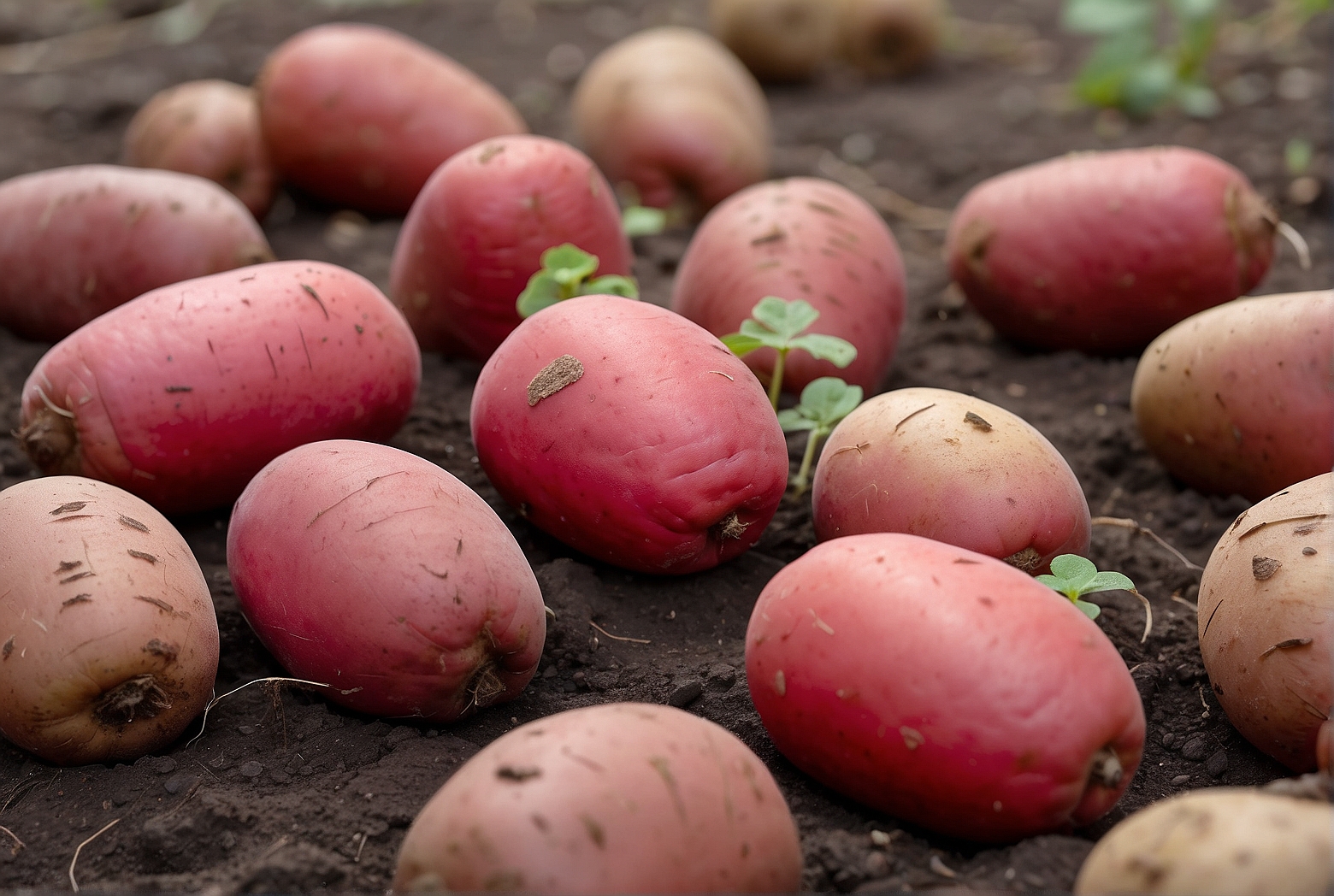 Default Growing Determinate Red Pontiac Seed Potatoes 1